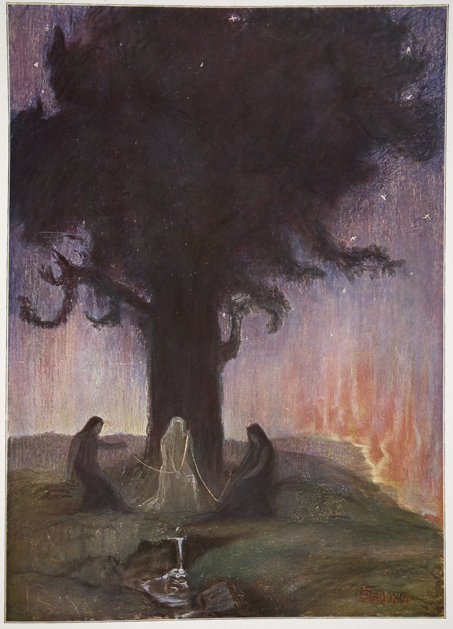 Nornlar, 1906 by Hermann Hendrich