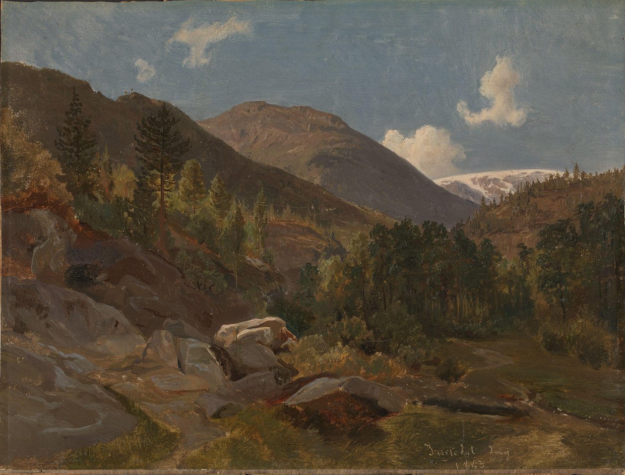 Norveç Manzarası by Hermann Kauffmann the Elder