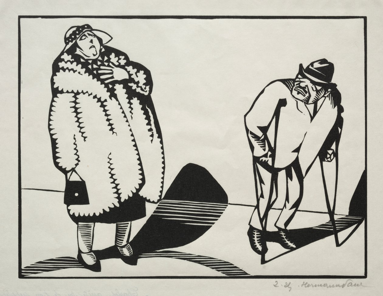 Charlot dur, yalvarırım bacaklarım kırıldı by Hermann Paul