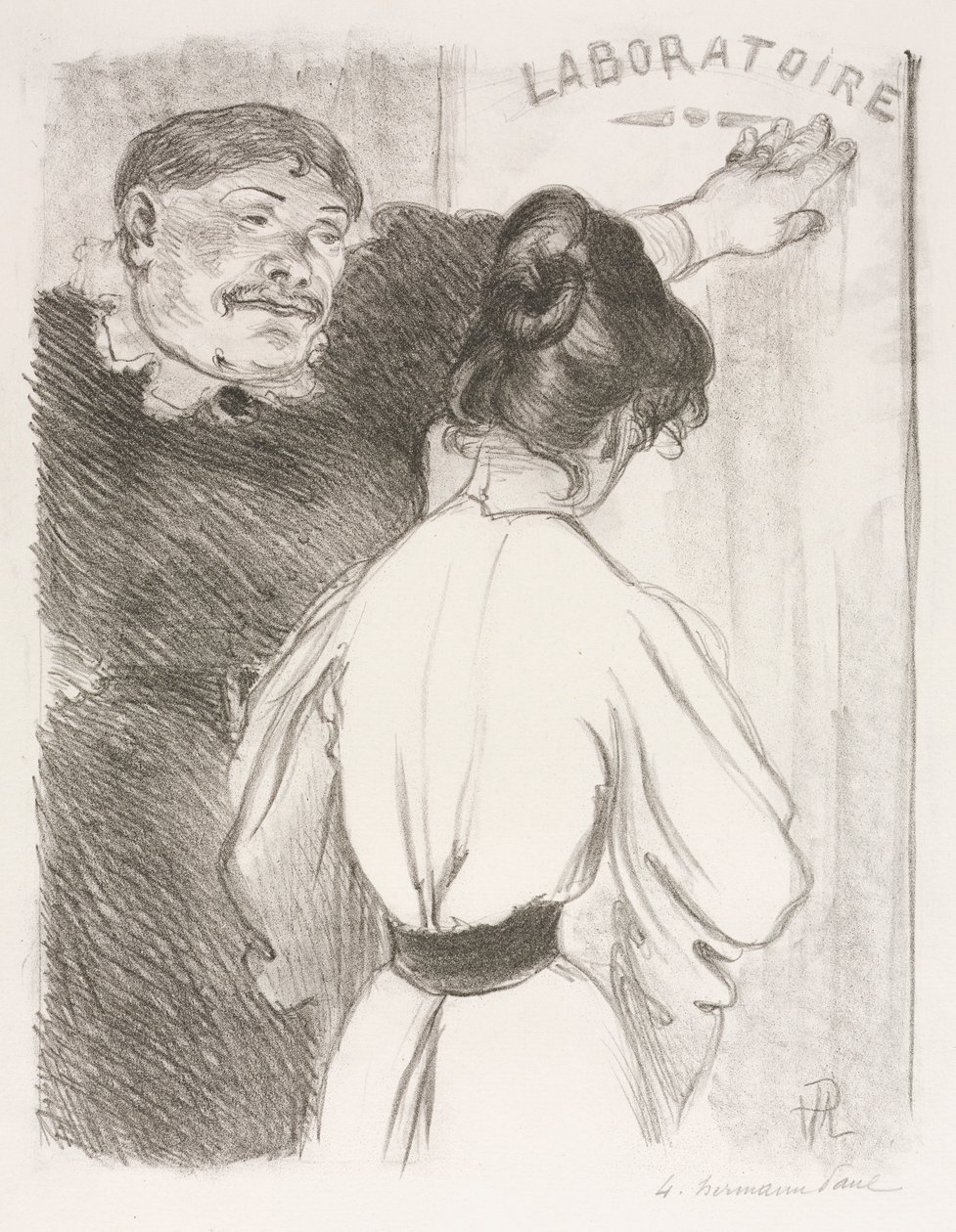 Laboratuvar, c. 1900. by Hermann Paul