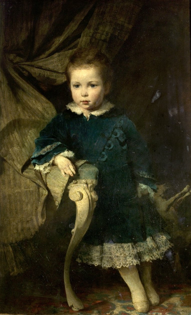 Bir Çocuğun Portresi, 1874 by Hermann Schneider
