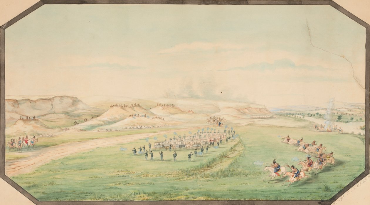 General Marcy'nin Trenine Saldırı, 1867. by Hermann Stieffel