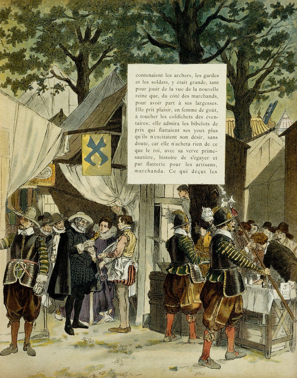 Henry IV (1553-1610), evliliğinden sonra 16 Aralık'ta Saint Germain fuarında by Hermann Vogel