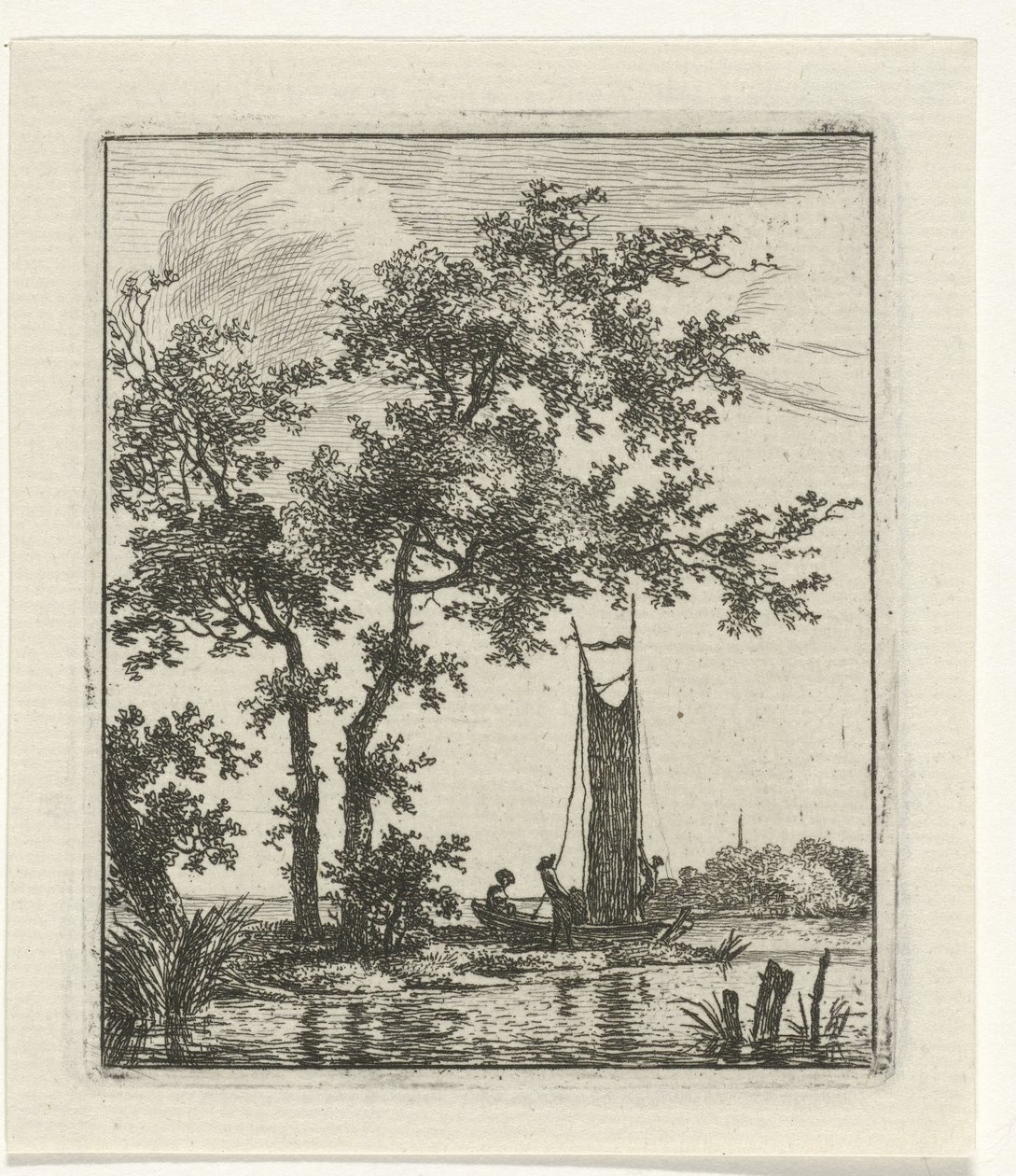 yelken yükseltmek by Hermanus Fock