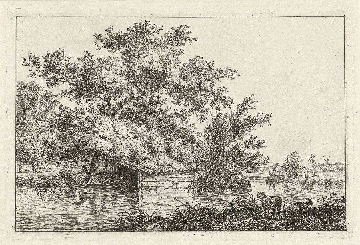 Tekne evinde tekne by Hermanus Fock