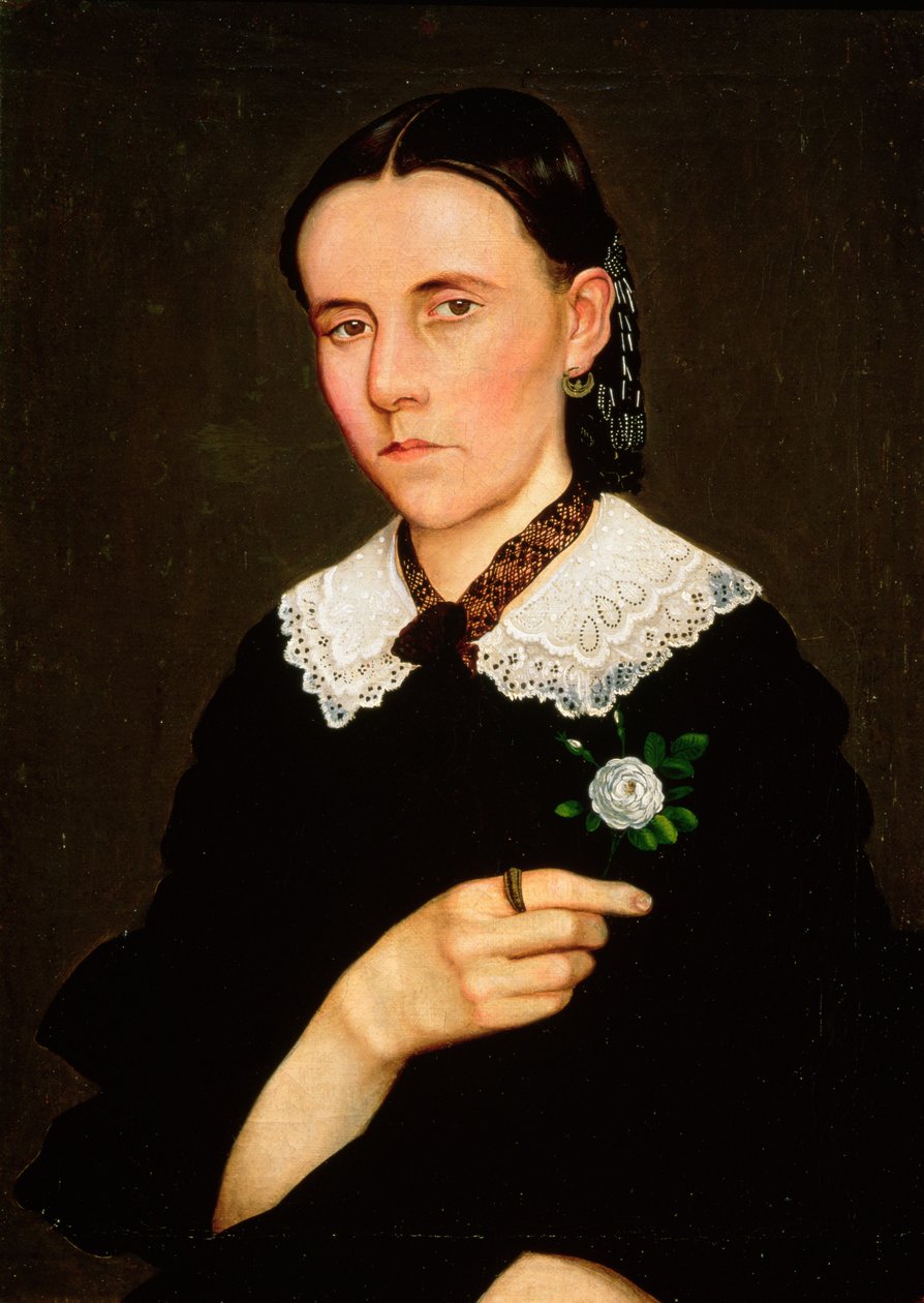 Bir Kadının Portresi, 1861 by Hermenegildo Bustos