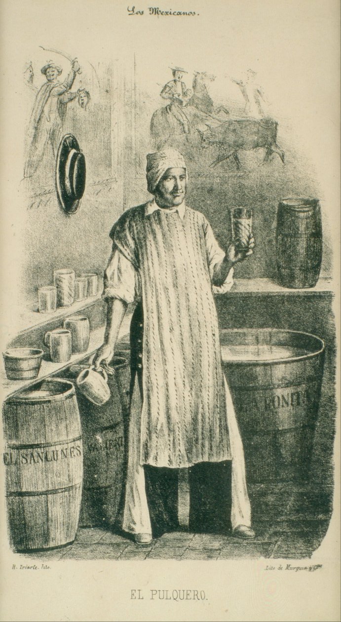 Pulque Satıcısı by Hesiquio Iriarte