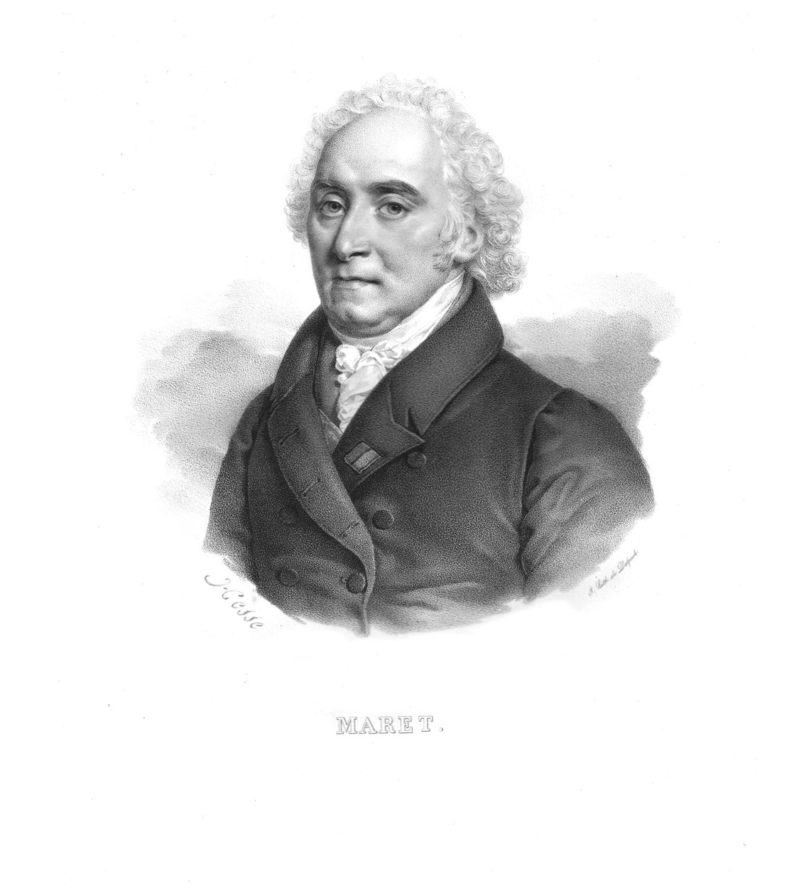 Hugues-Bernard Maret, Duc de Bassano, c1820s. by Hesse