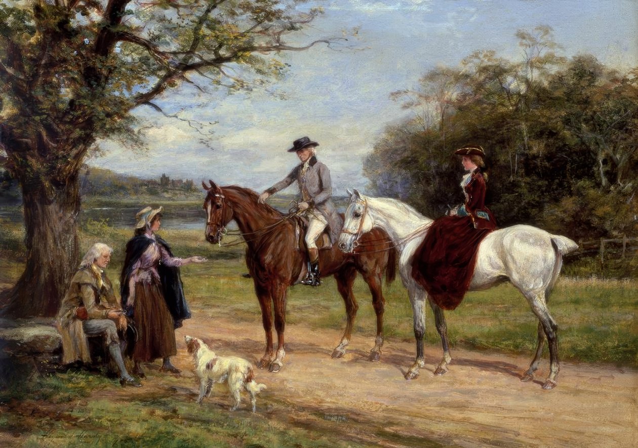 Heywood Hardy, Wayside sadaka / Gemälde, 1905 by Heywood Hardy