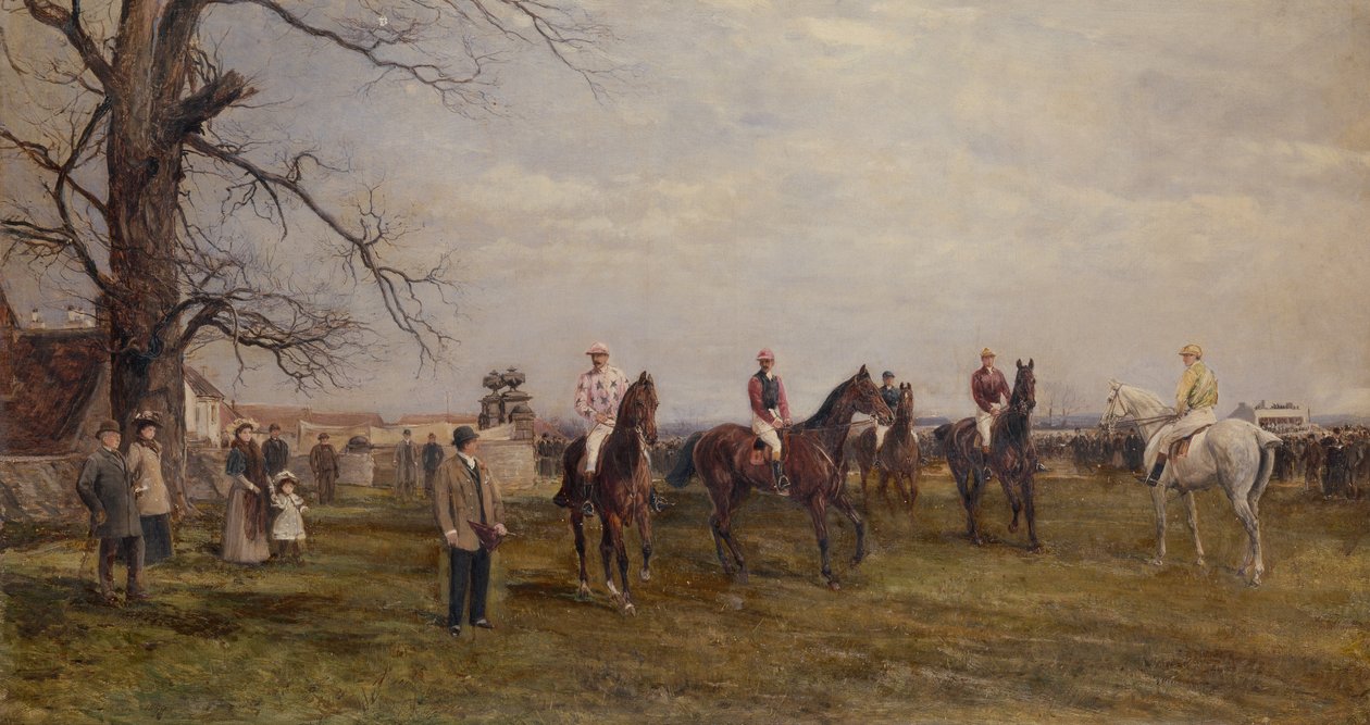Bir Ülke Toplantısı, Catterick Köprüsü by Heywood Hardy