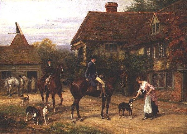 Bir Sabah Çağrısı (tuval üzerine yağlı boya) by Heywood Hardy