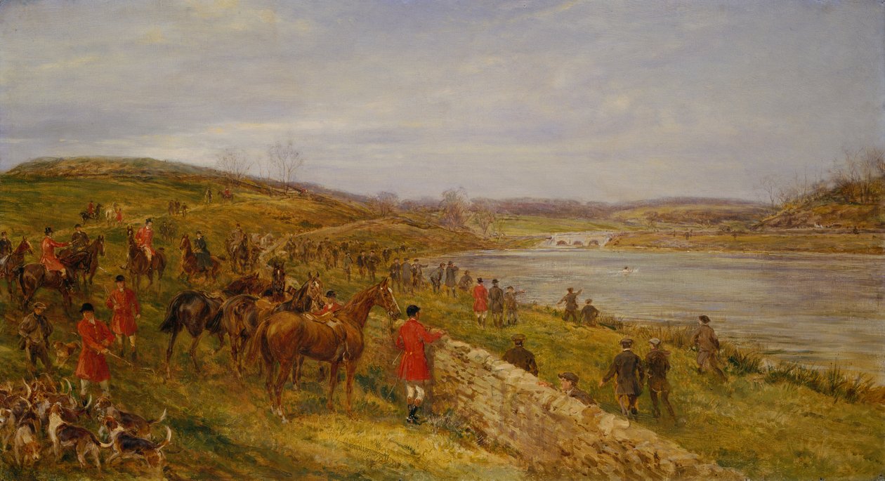 Küçük Crybrook Rezervuarında (petrol) Meydana Gelen Bir Sahne by Heywood Hardy