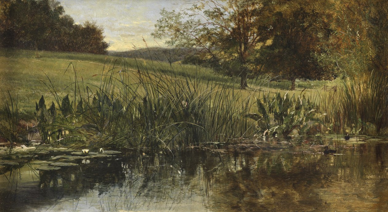 Nehir kıyısında, 1869 by Heywood Hardy