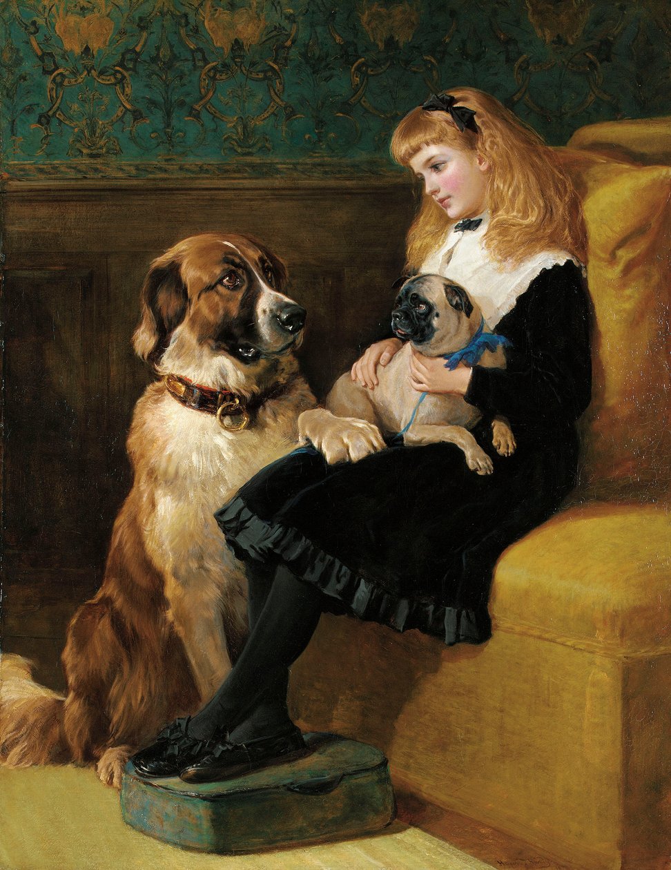 Tek Oyun Arkadaşı, 1870 by Heywood Hardy