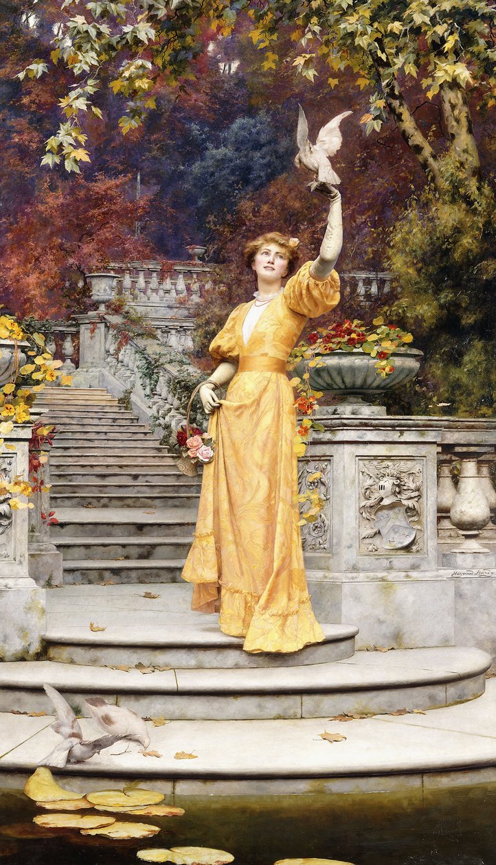 evcil güvercin, by Heywood Hardy