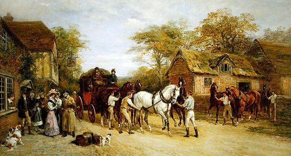 handa beklemek (tuval üzerine yağlı boya) by Heywood Hardy