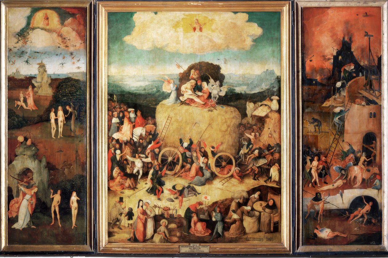 saman arabası by Hieronymus Bosch