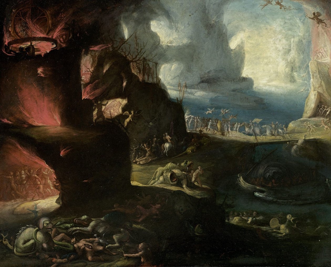 cehennem manzarası by Hieronymus Bosch