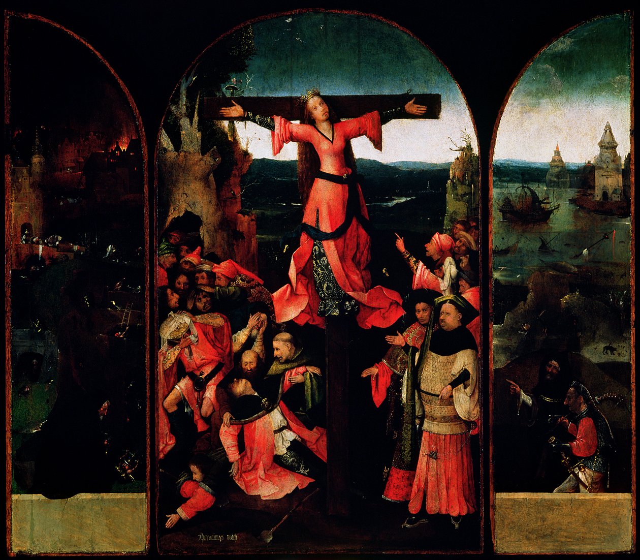 Aziz Liberata Üç Parçalı by Hieronymus Bosch