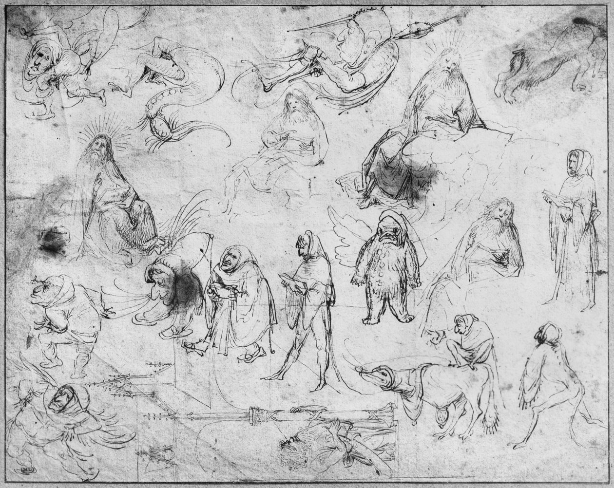 Temptation of St. Anthony (recto)   by Hieronymus Bosch