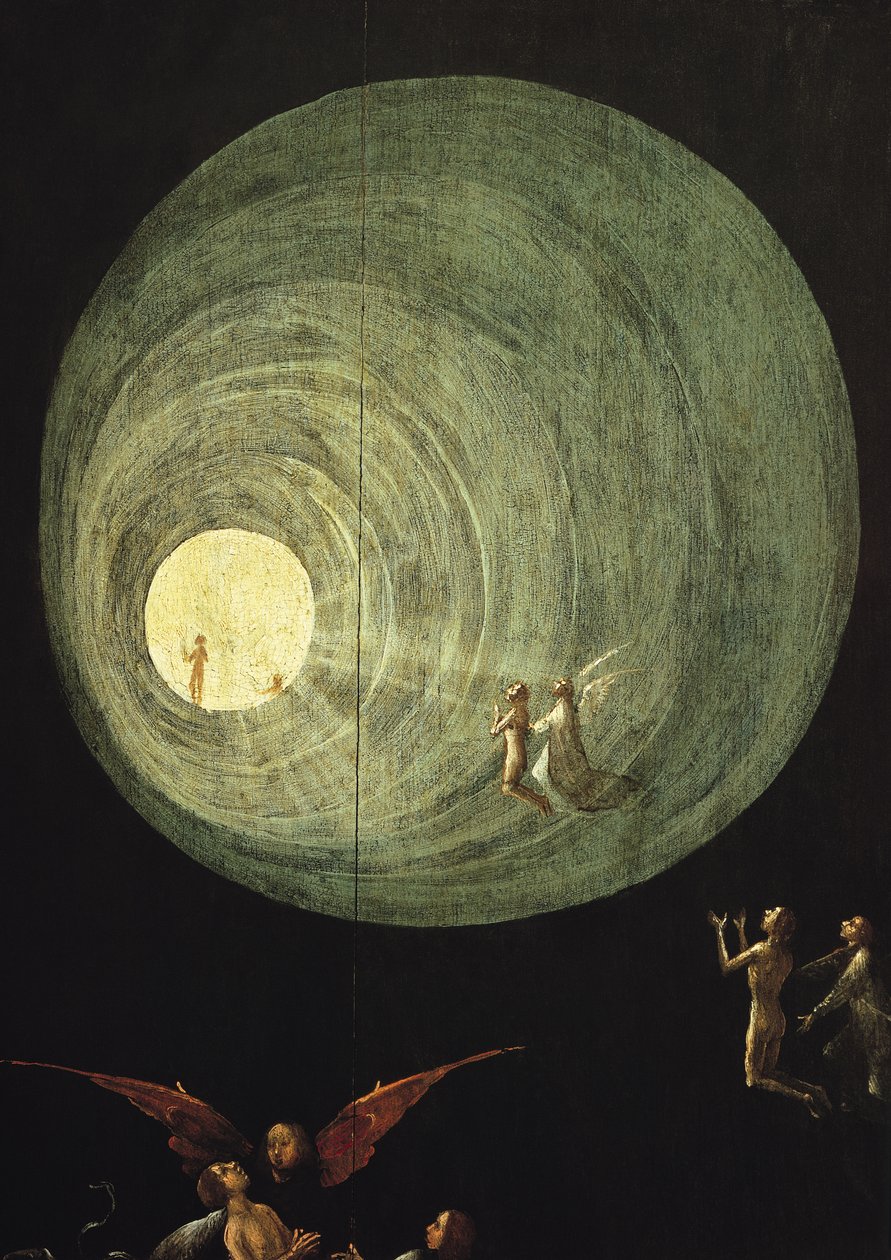 The Ascent of the Blessed, detail from a panel of an alterpiece thought to be of the Last Judgement  by Hieronymus Bosch