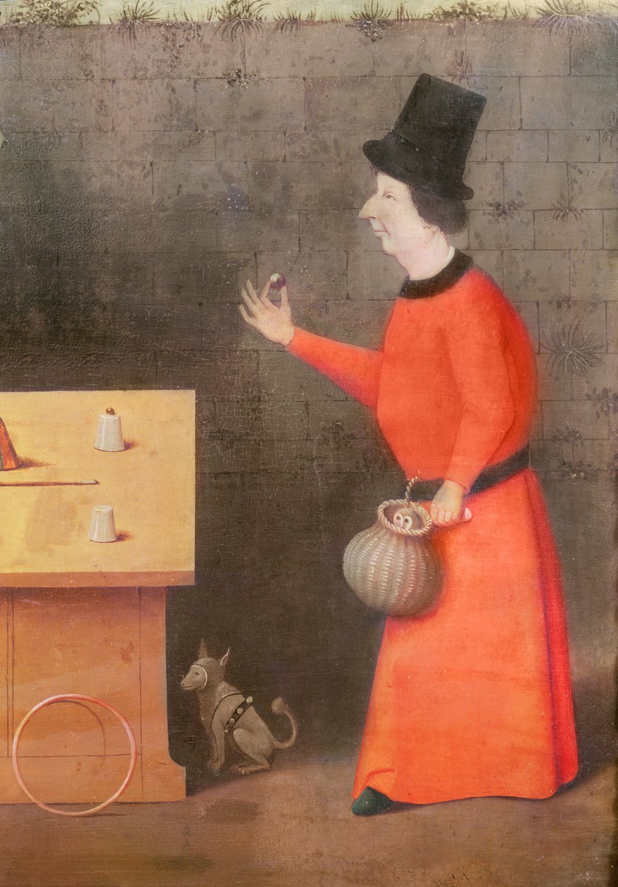 The Conjuror, detay (ayrıca bkz. 93883) by Hieronymus Bosch