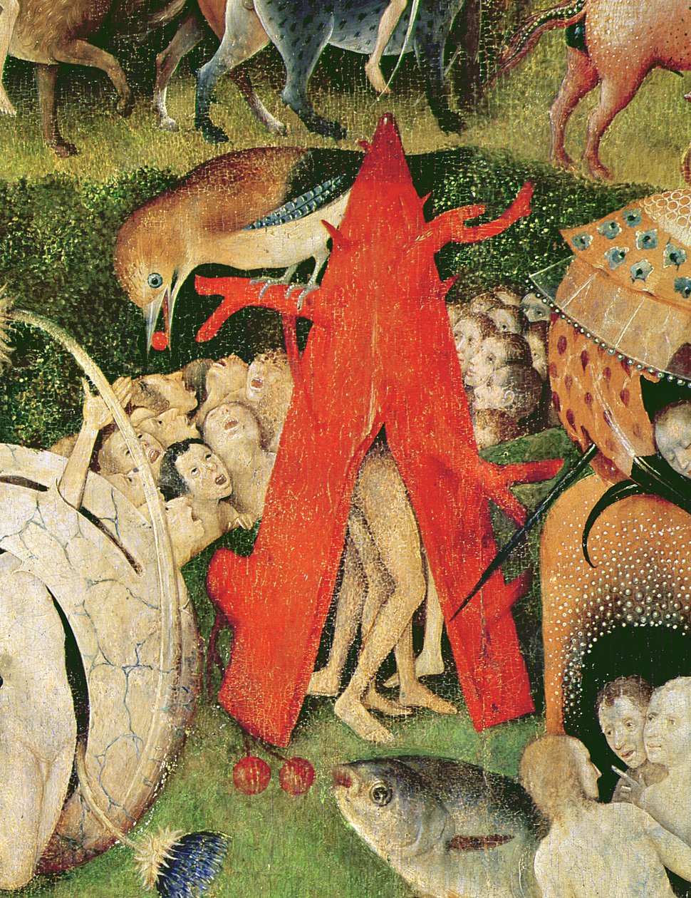 Dünyevi Zevkler Bahçesi, c.1500 (3425 detayı) by Hieronymus Bosch