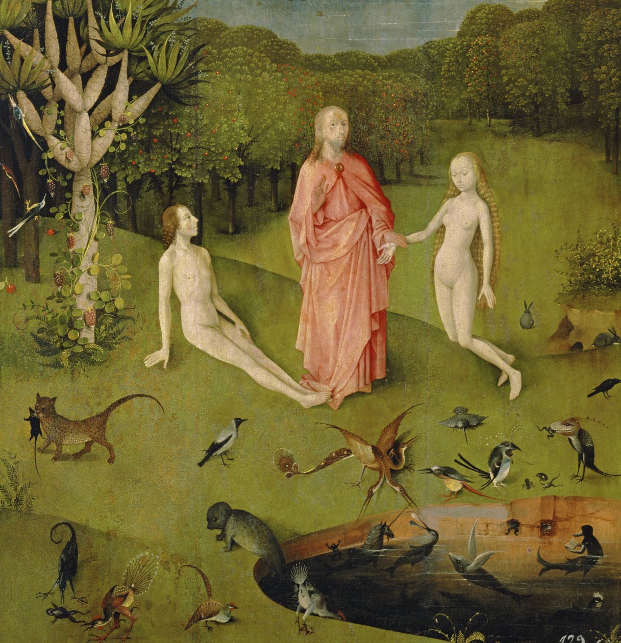 Dünyevi Zevkler Bahçesi, c.1500 (3425 detayı) by Hieronymus Bosch