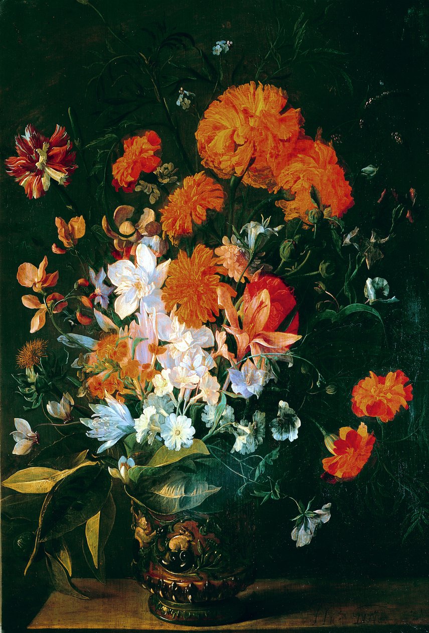 Çiçek vazosu by Hieronymus the Elder Galle