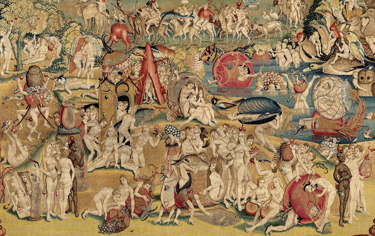 Dünyevi Zevkler Bahçesi. CA. 1560 (goblen) by Hieronymus (after) Bosch