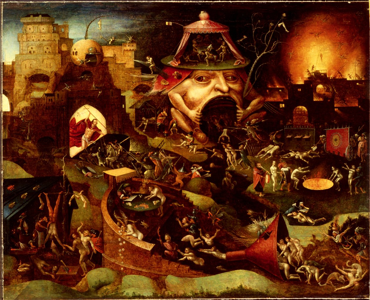 Limbo'daki Mesih , yak. 1575 (ahşap üzerine yağlı boya) by Hieronymus (follower of) Bosch
