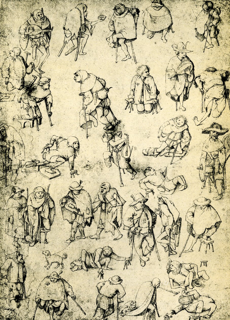 Sakatlar, dilenciler ve dilenci müzisyenler by Hieronymus Bosch
