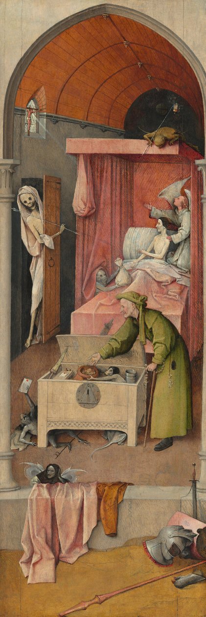 Ölüm ve Cimri, c. 14851490. by Hieronymus Bosch
