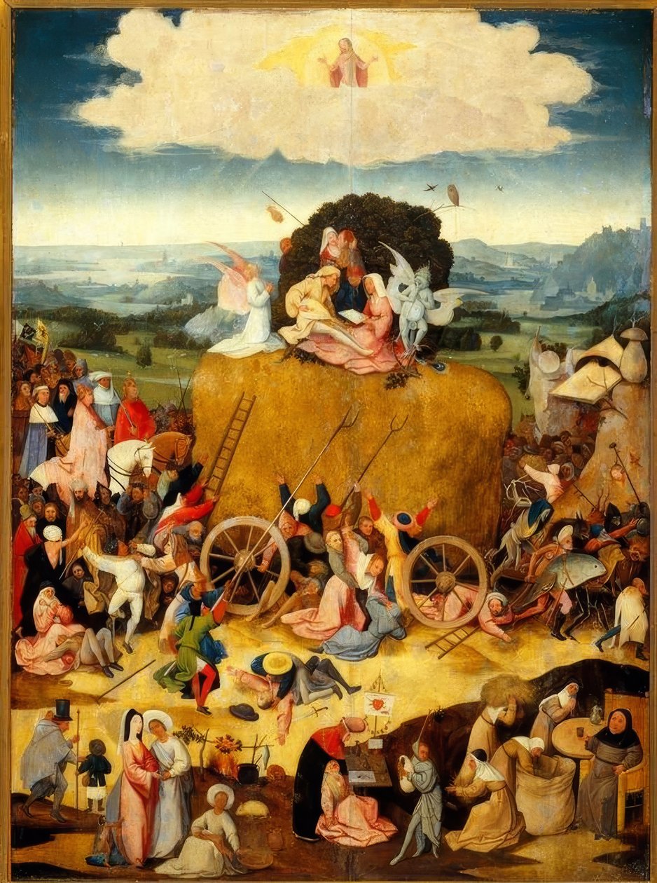 Saman arabasının zafer alayı by Hieronymus Bosch