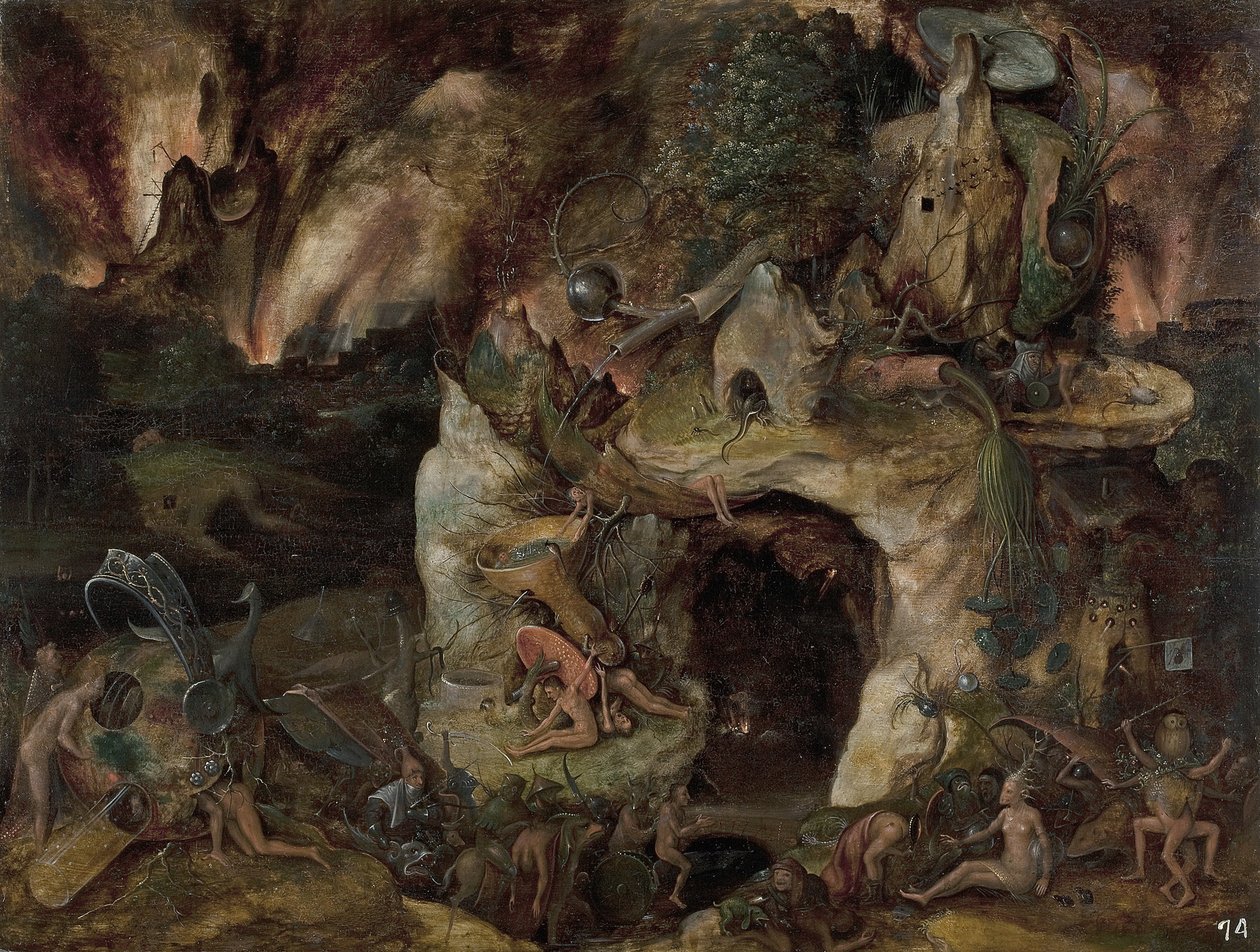 cehennem manzarası by Hieronymus Bosch