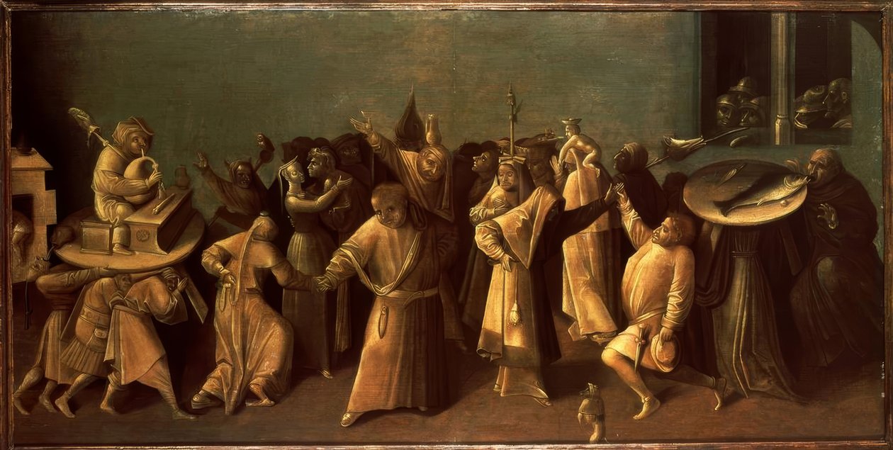 Oruçla Karnaval Savaşı by Hieronymus Bosch