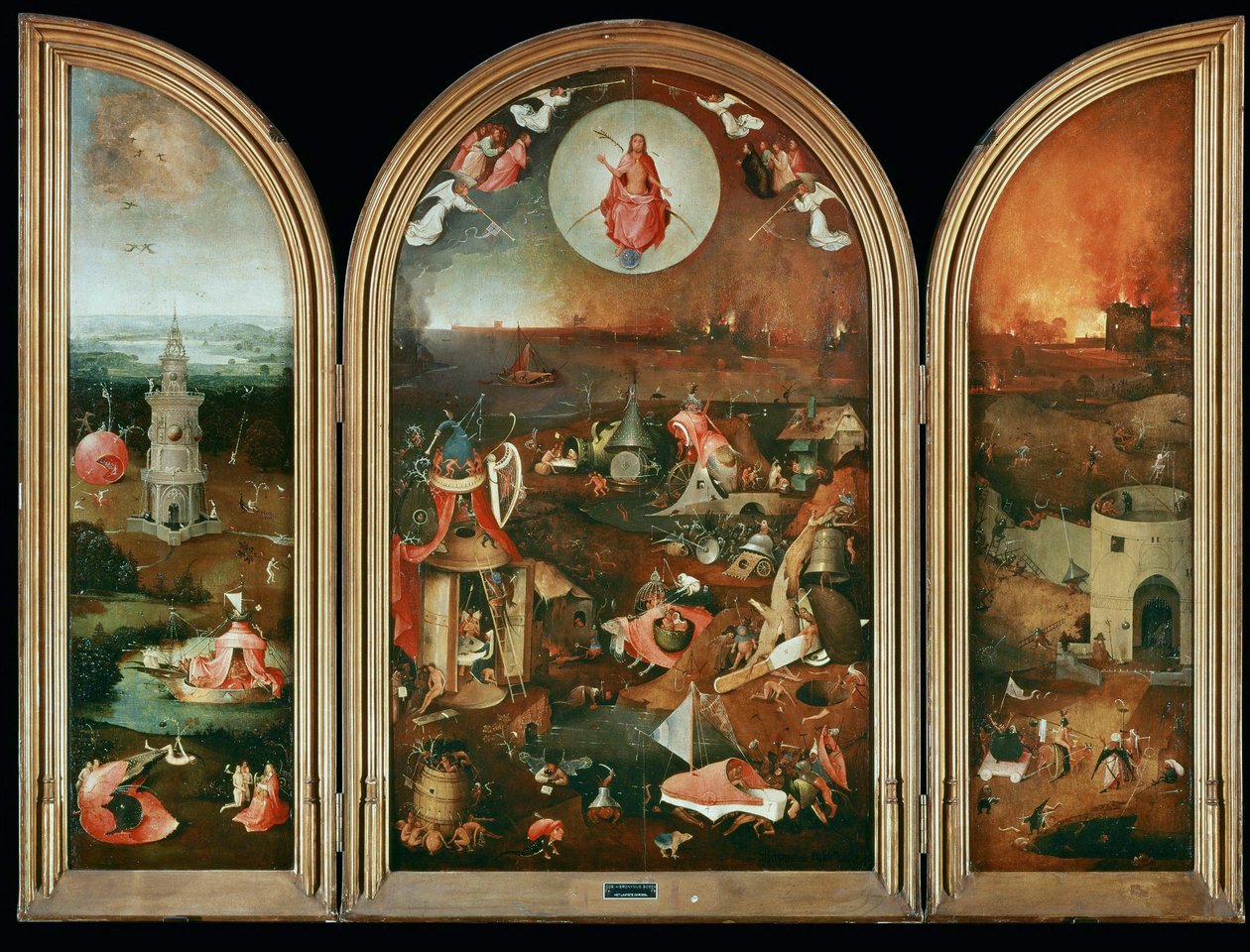 Son Yargı (ahşap üzerine yağlıboya) by Hieronymus Bosch