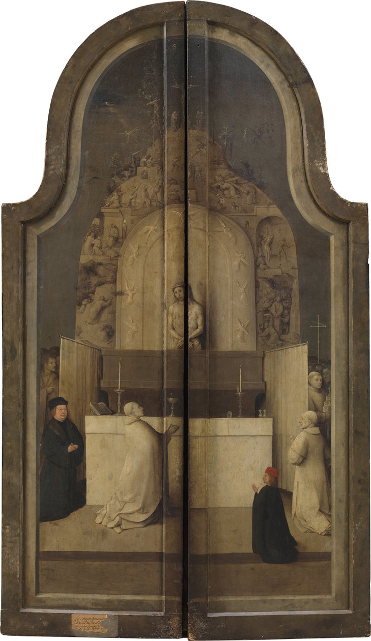 Kralların Hayranlığı. Üç Parçalı, ters by Hieronymus Bosch