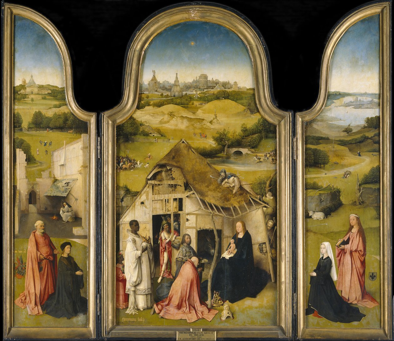 Kralların Hayranlığı, c. 1495 by Hieronymus Bosch