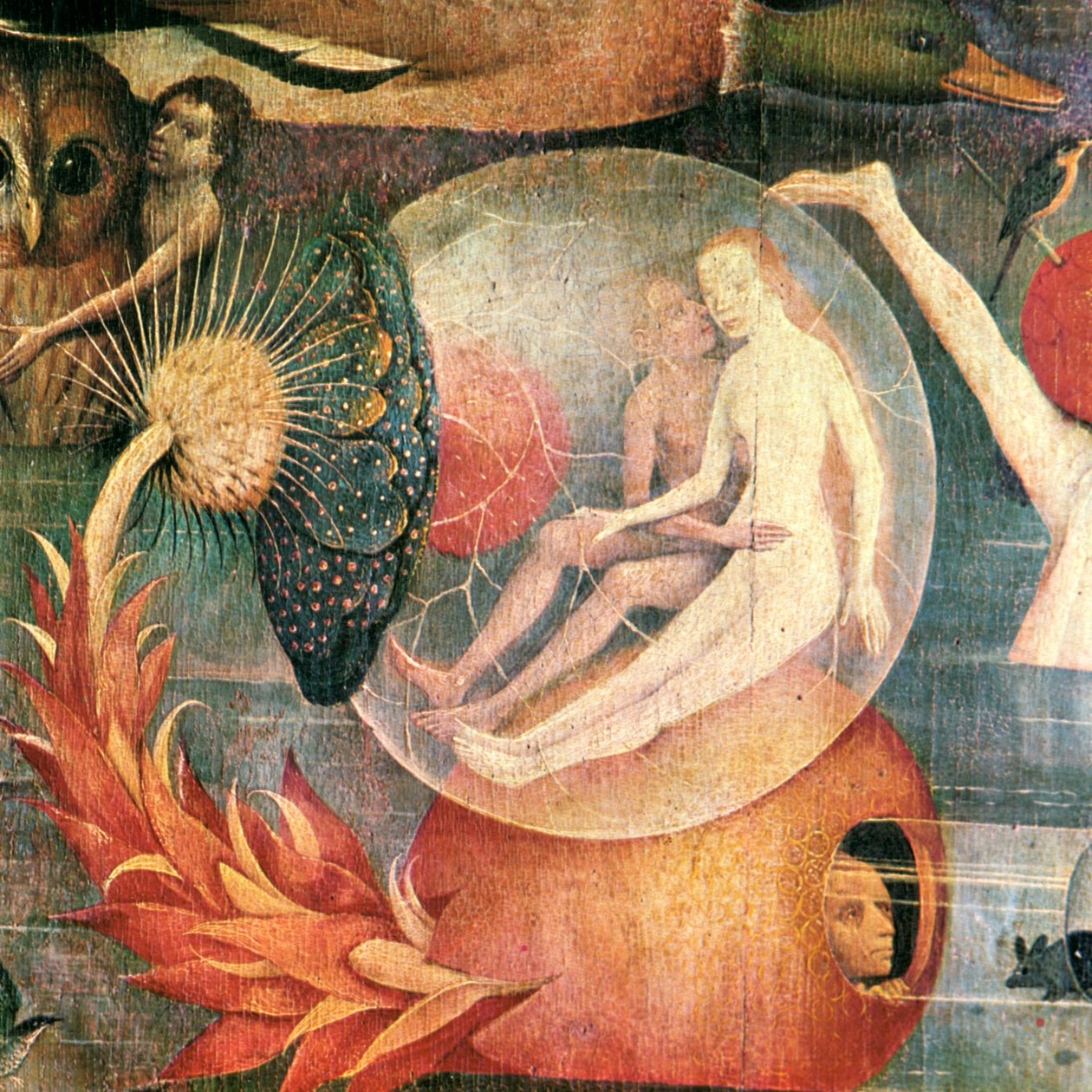 Dünyevi Zevkler Bahçesi orta panel detayı, c. 1500 by Hieronymus Bosch
