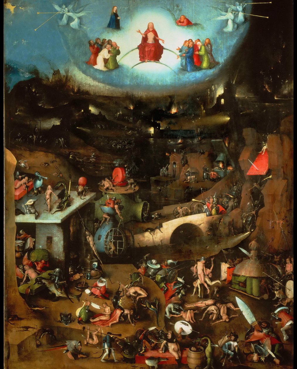 Son Yargı Üçlü Parçası, orta panel, yaklaşık 1485. by Hieronymus Bosch