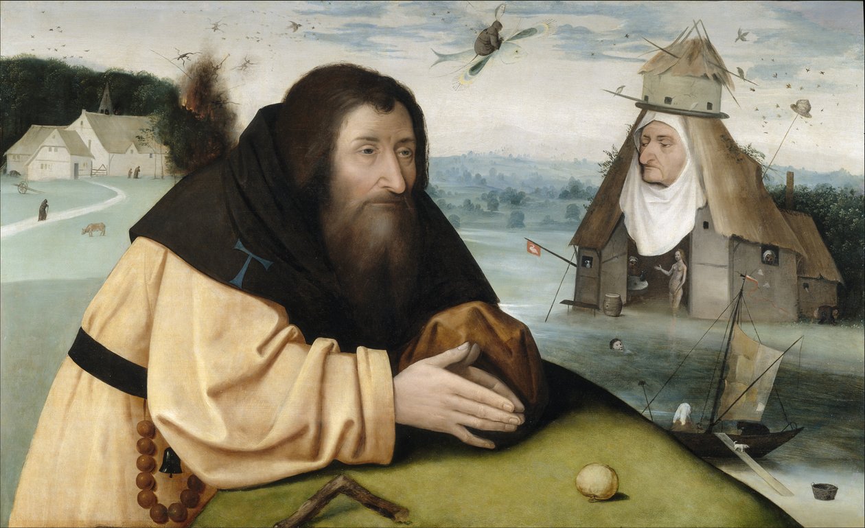 Aziz Anthony'nin Günaha, 1500 ve 1510 Arası by Hieronymus Bosch