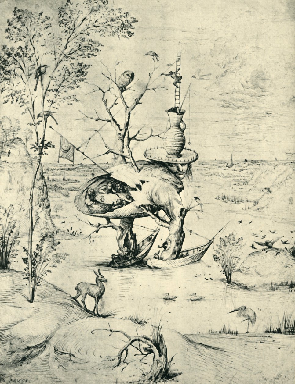 Ağaç Adam, c1505, 1943. by Hieronymus Bosch
