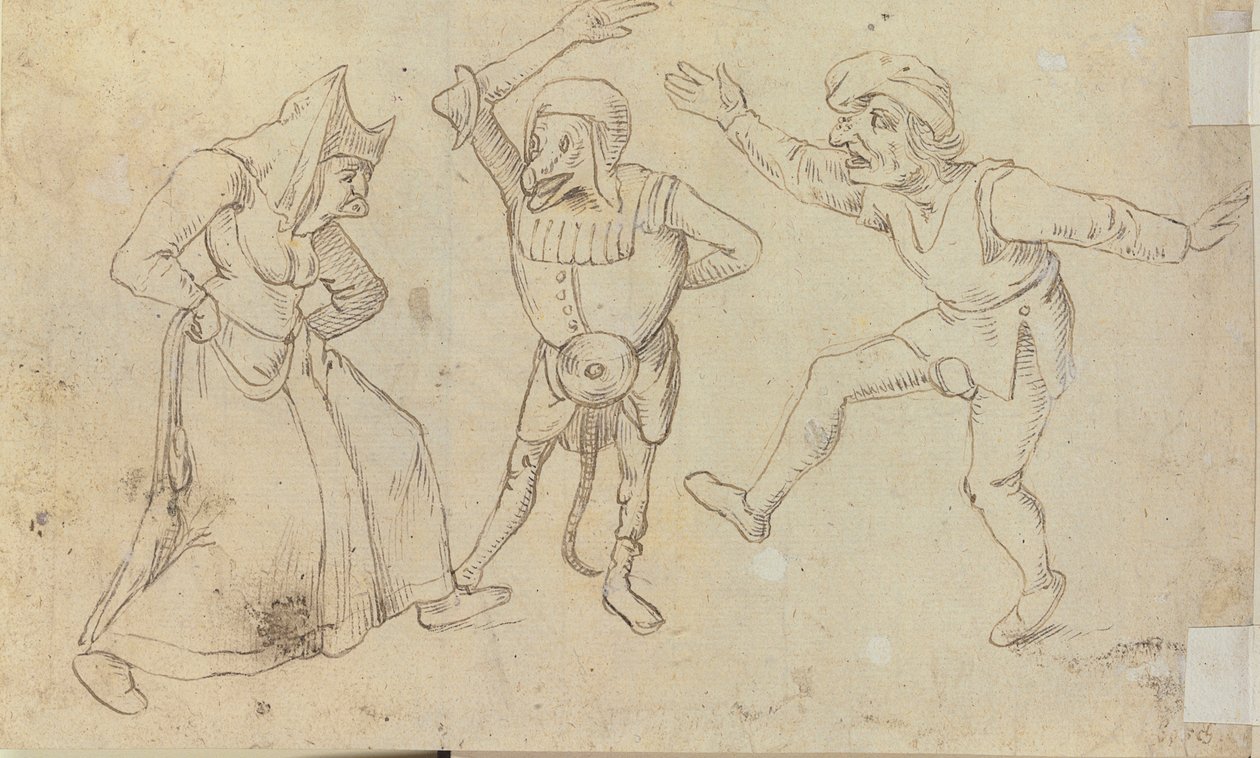 Üç dans figürü by Hieronymus Bosch