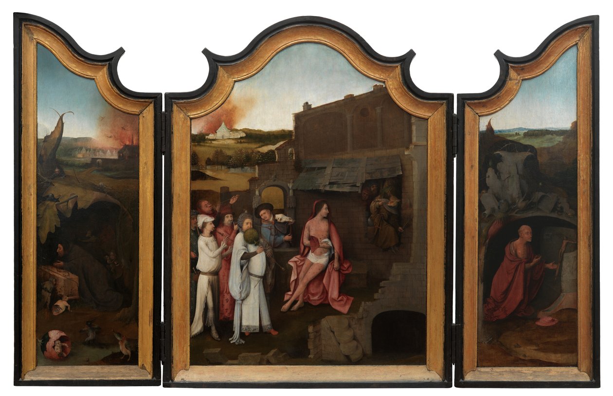 İş Üçlüsü, c.1500-24 (panel üzerine yağlıboya) by Hieronymus Bosch