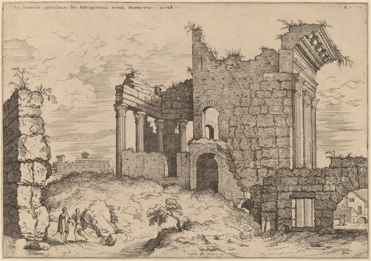 Nerva Forumunun İkinci Görünümü by Hieronymus Cock