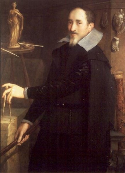 Stüdyosunda Bir Heykeltıraşın Portresi (panelde yağlı boya) by Hieronymus Francken
