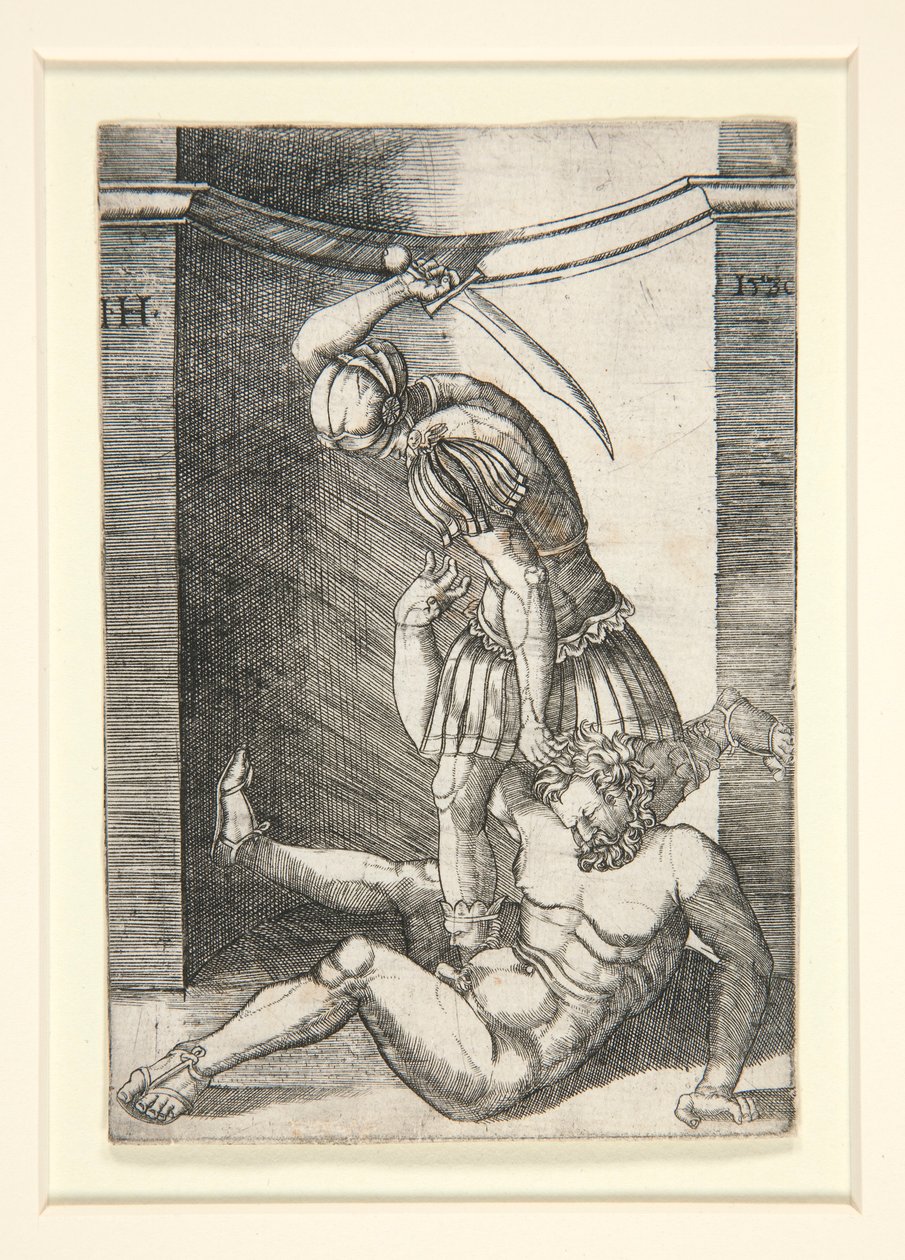 Çıplak Bir Adamı Öldüren Asker by Hieronymus Hopfer