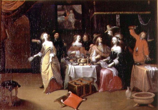 Gallant Buluşması by Hieronymus Janssens