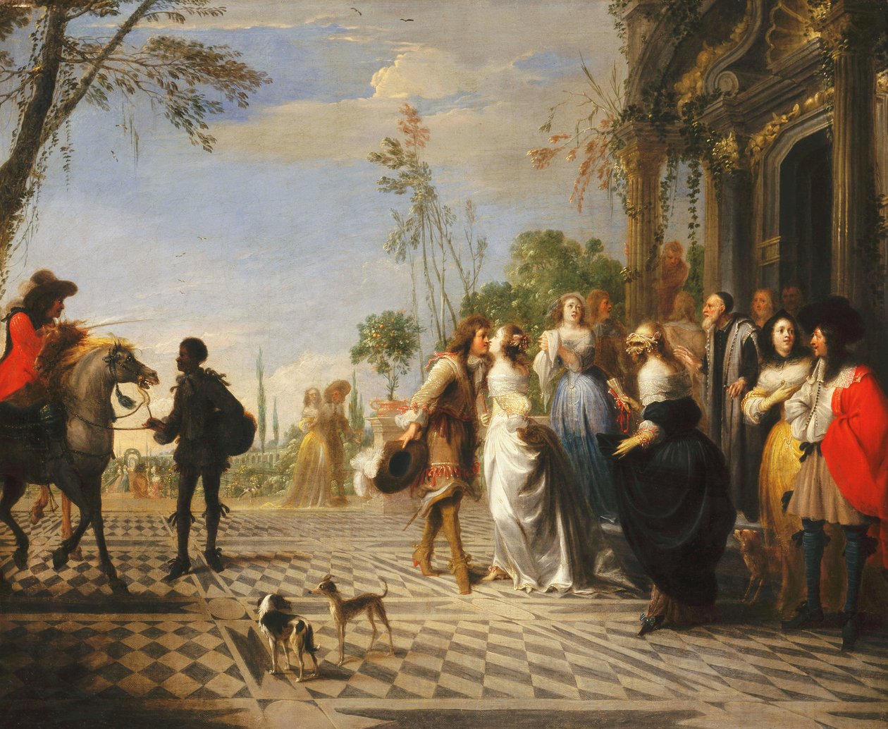 Müsrif Oğul Meseli - Evden Ayrılan Müsrif Oğul by Hieronymus Janssens